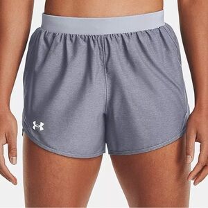 Under Armour Womens Medium Fly By 2.0 Shorts Steel Gray Lined Running Shorts